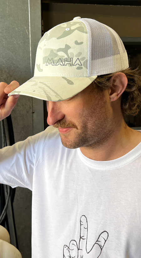 MAHA Hat - White Camo