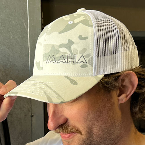 MAHA Hat - White Camo